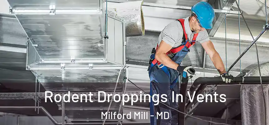 Rodent Droppings In Vents Milford Mill - MD
